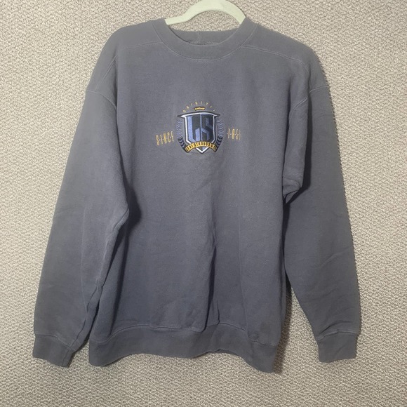 VTG Levi Strauss Co. Mens‎ Sweatshirt Medium Gray Fleece Pullover Crew Y2K 90s - Picture 1 of 11